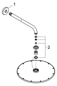GROHE 26066DC0 - Hlavová sprcha RAINSHOWER COSMOPOLITAN 310 380 mm nerez