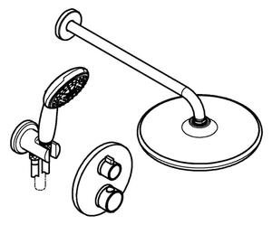 GROHE 348832430 - Sprchový set VITALIO START 250 mm černá