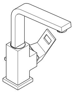 GROHE 2313500E - Umyvadlová baterie EUROCUBE velikost L lesklý chrom