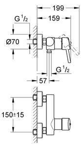 GROHE 32210001 - Sprchová baterie CONCETTO DN 15 lesklý chrom