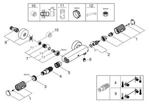 GROHE 34790000 - Termostatická sprchová baterie PRECISION FEEL DN 15 chrom