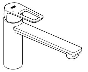 GROHE 31706000 - Dřezová baterie BAULOOP lesklý chrom