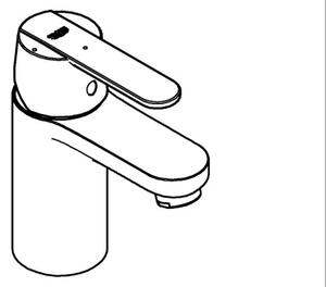 GROHE 23586000 - Umyvadlová baterie GET velikost S lesklý chrom