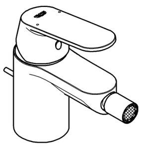 GROHE 32839000 - Bidetová baterie EUROSMART COSMOPOLITAN velikost S lesklý chrom