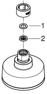 GROHE 26366001 - Hlavová sprcha RAINSHOWER 210 mm lesklý chrom