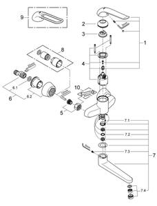 GROHE 32773000 - Umyvadlová baterie EUROECO SPECIAL 257 mm lesklý chrom