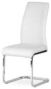 Jídelní židle bílá ekokůže DCL-408 WT