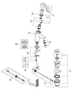 GROHE 32204001 - Umyvadlová baterie CONCETTO DN 15 lesklý chrom