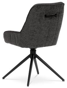 Židle jídelní a konferenční, tmavě šedá látka HC-535 GREY2