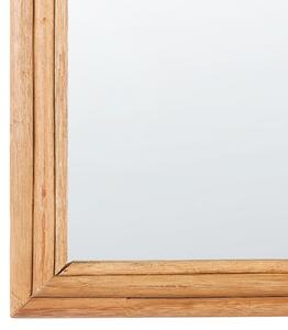 Ratanové nástěnné zrcadlo 60 x 80 cm světlé ALAMEDA