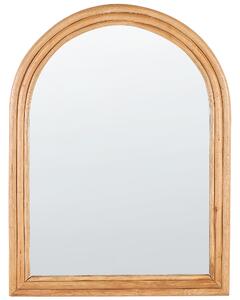 Ratanové nástěnné zrcadlo 60 x 80 cm světlé ALAMEDA