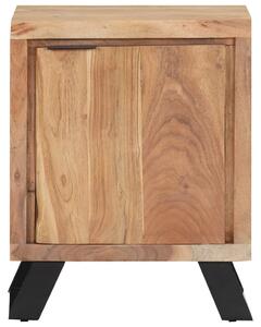Noční stolek 40 x 30 x 50 cm masivní akáciové dřevo živé hrany