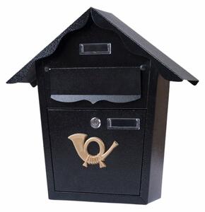 Poštovní ocelová schránka Raven, antracitová