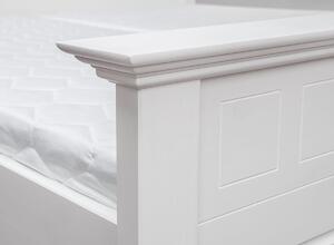Dřevěná postel Belluno Elegante bílá 90 cm