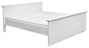Dřevěná postel Belluno Elegante bílá 90 cm