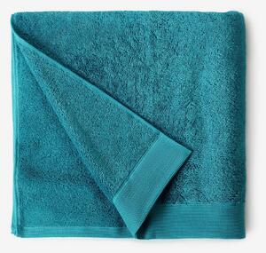 Goldea modalový ručník/osuška s přírodním vláknem - azurový 90 x 180 cm