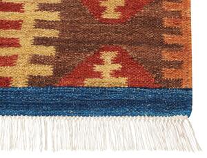 Vlněný kelimový koberec 200 x 300 cm vícebarevný JRVESH
