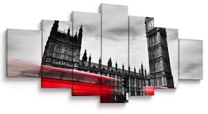 Obraz - Londýnské Houses of Parliament (210x100 cm)