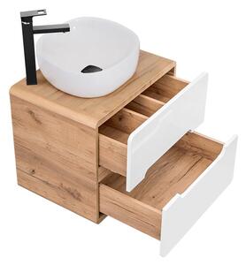 Koupelnová skříňka s umyvadlem ARUBA White U60/3 | 60 cm