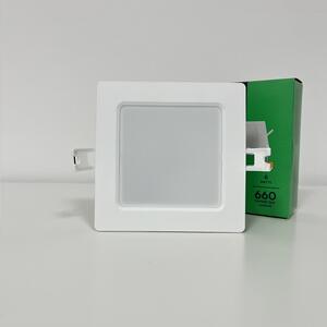 V-TAC Zápustný LED panel 6W čtverec, Studená bílá 6000 - 6500K
