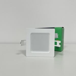 V-TAC Zápustný LED panel 3W čtverec, Teplá bílá 2500 - 3000K