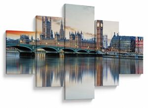 Obraz - Londýnské Houses of Parliament (125x70 cm)
