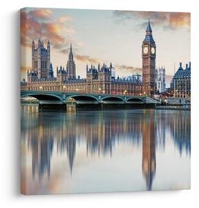 Obraz - Londýnské Houses of Parliament (30x30 cm)