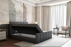 Boxspringová postel, 140x200, šedá, STAR