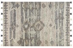 Vlněný kelimový koberec 200 x 300 cm šedý ARATASHEN