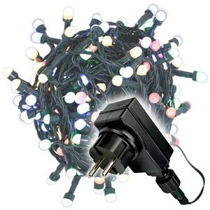 Nexos 28389 Vánoční LED osvětlení 10 m - barevné, 100 MAXI LED diod