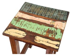 Stolička v "Goa" stylu, starý teak, 30x30x45cm