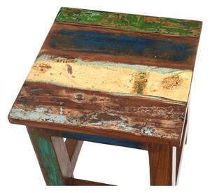 Stolička z antik teakového dřeva, "GOA" styl, 25x25x30cm (AD)