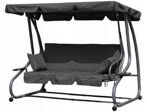 Zahradní houpačka Modern Home G2025-B GREY 100x160 cm šedá