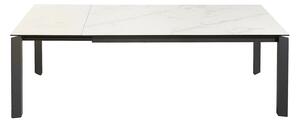 Roztahovací jídelní stůl Narissara X7 180-240 cm bílý - vzor mramor