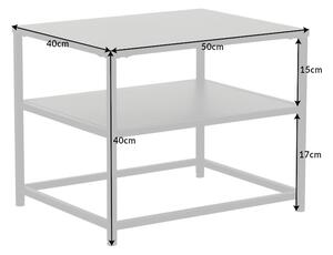 Designový odkládací stolek Damaris 50 cm černý
