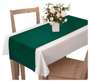 VOPPI BĚHOUN NA STŮL 40x110 CM LAHVOVĚ ZELENÁ BARVA