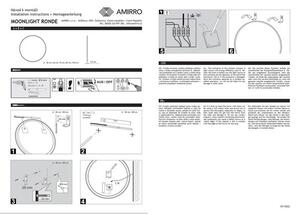 Amirro Moonlight Ronde Zrcadlo 70 cm s LED podsvíceným pískovaným okrajem, 411-057
