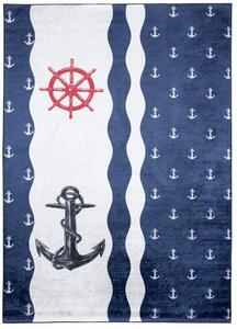 Dětský koberec s jednoduchým námořním motivem Šířka: 160 cm | Délka: 220 cm