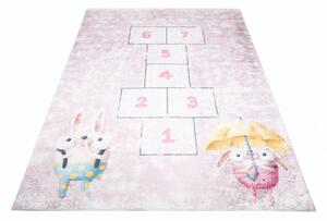 Dětský koberec s motivem zvířátek a her školka Šířka: 120 cm | Délka: 170 cm