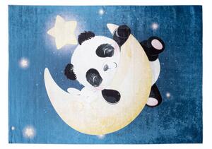 Dětský koberec s motivem pandy na měsíci Šířka: 80 cm | Délka: 150 cm