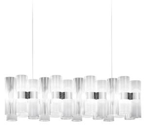 Závěsná lampa LED Slamp La Lollo, bílá, 100 cm