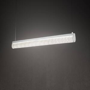 Závěsné svítidlo Slamp LED Modula, plisované, světle šedé