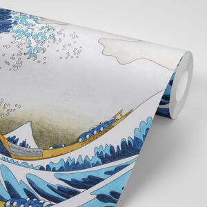 Tapeta reprodukce Velká vlna z Kanagawa - Kacušika Hokusai