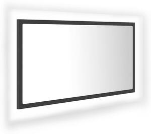 LED koupelnové zrcadlo šedé 80 x 8,5 x 37 cm akrylové