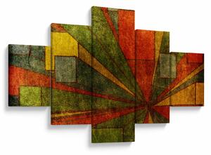 Obraz geometrické abstrakce (125x70 cm)