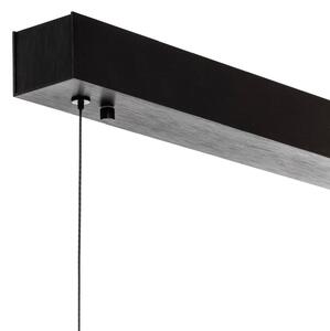 Quitani Elis LED závěsná lampa dub/černá 118 cm