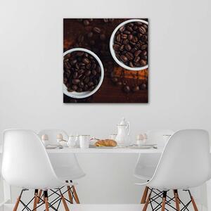 Obraz na plátně Šálky plné kávy Rozměry: 30 x 30 cm