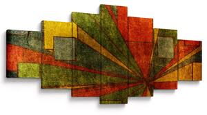 Obraz geometrické abstrakce (210x100 cm)