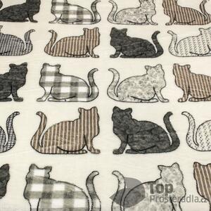 Jerry Fabrics s. r. o. Povlečení MIKROFLANEL 140x200+70x90 - Kočky