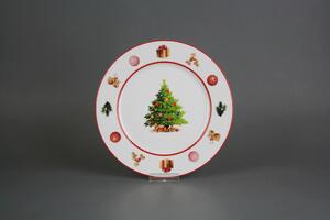 Bohemia Porcelán 1987 Talíř dezertní 19cm Nina Christmas Tree JCL